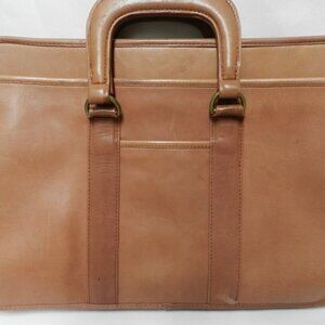 Winn Vintage Leather briefcase messenger bag laptop Unisex Women Man adjustable